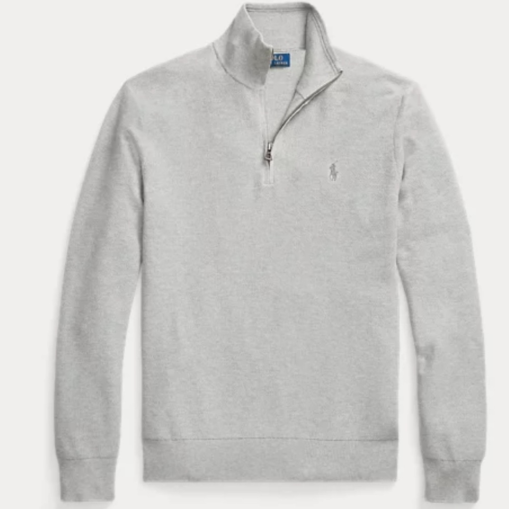 Polo Ralph Lauren men’s mesh knit quarter zip sweater 3XB/4XB